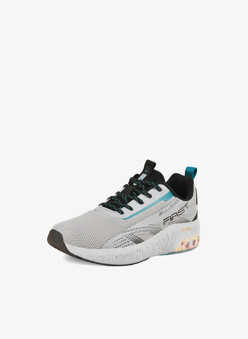 CAMPUS L.Gry/Blk Kids Colourful Low-Top Sneakers - Shoes with Cloud Like Comfort  | Best Price UAE