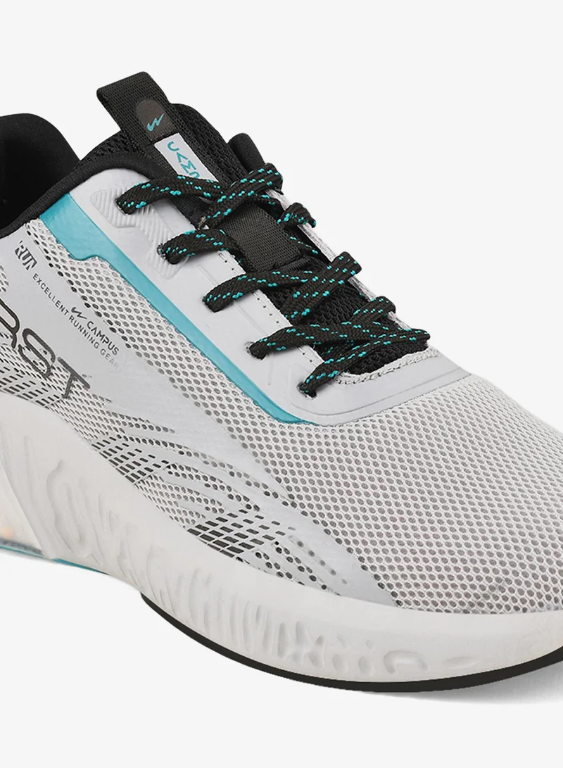 CAMPUS L.Gry/Blk Kids Colourful Low-Top Sneakers - Shoes with Cloud Like Comfort  | Best Price UAE