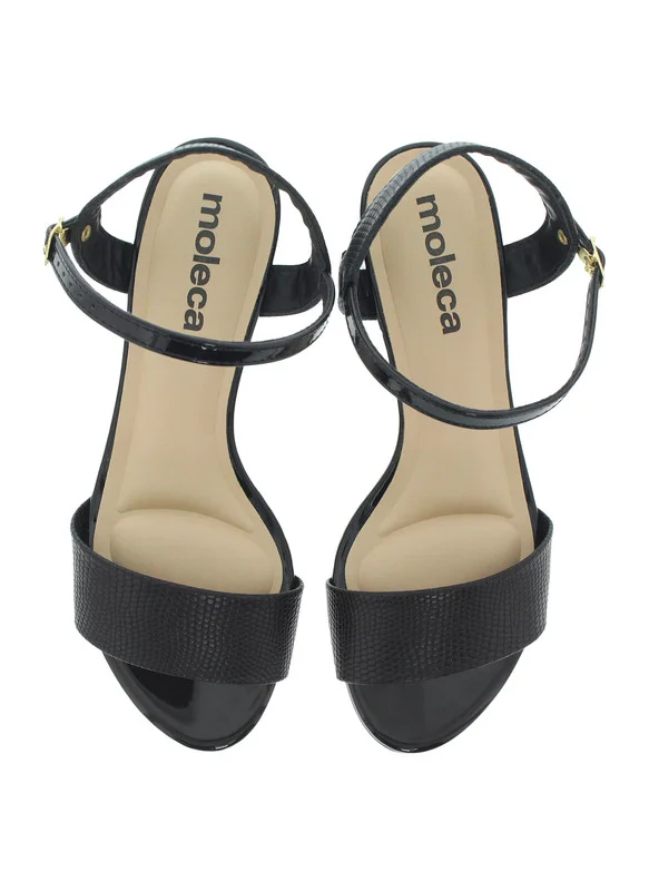 MOLECA Mid Heels Sandals for Women – Sling Back Heel Sandals for Girls with Ankle Strap