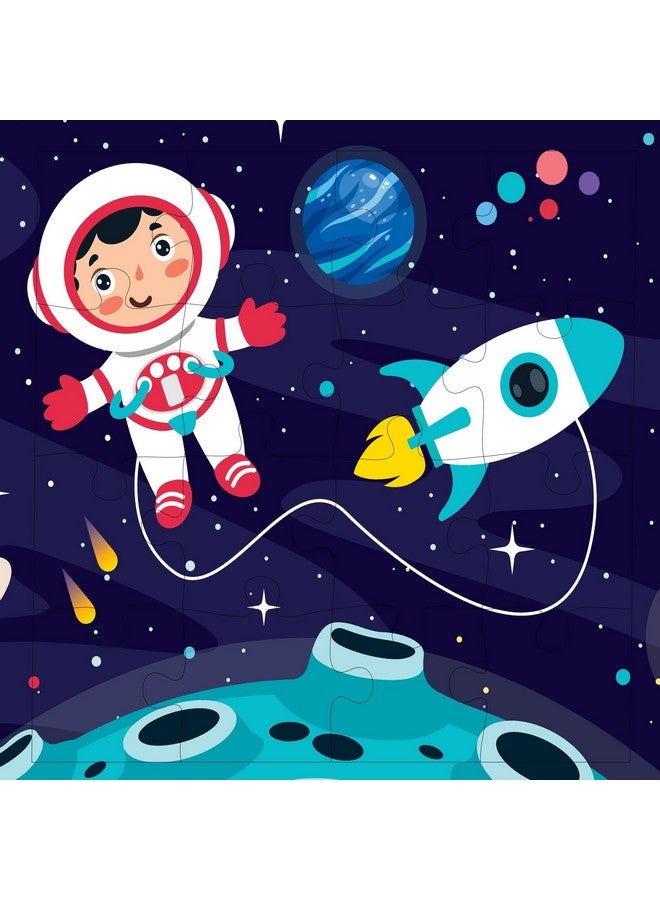 Fiddlys Fiddly's Jigsaw Puzzles 16 Pieces for Kids Ages 3+ (Space World Pack of 4) - Image 2