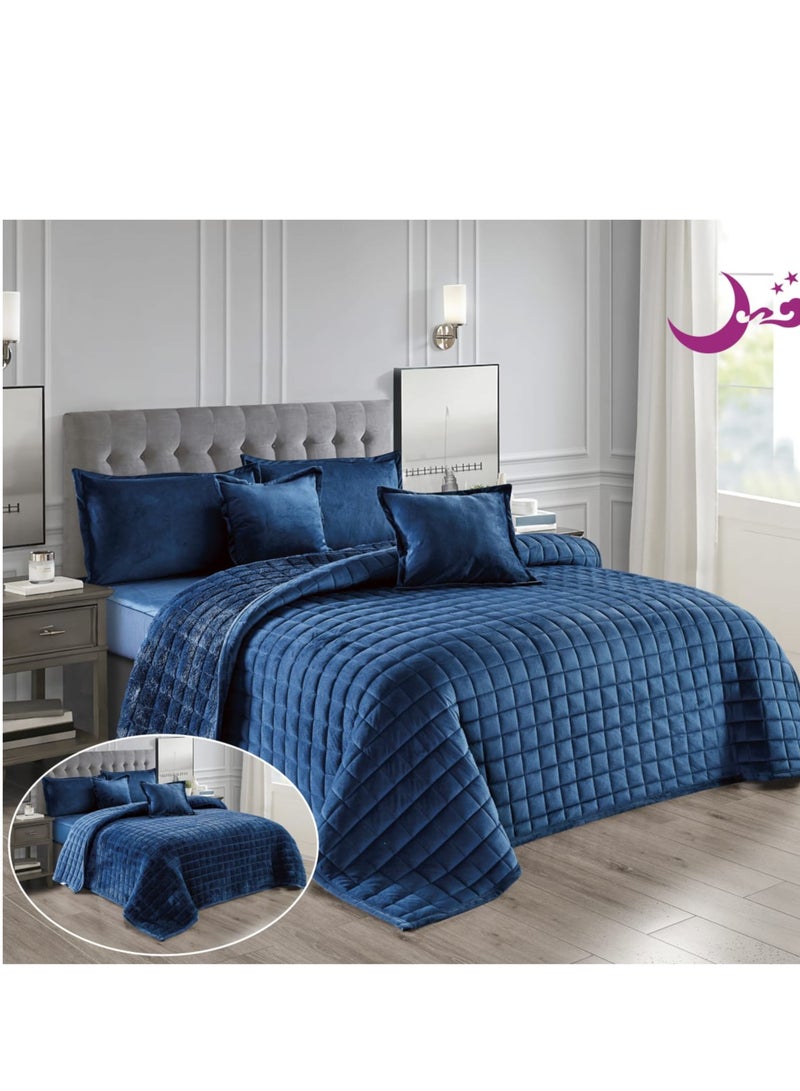 مفرش مضغوط مخمل مشجر شتوي مزدوج