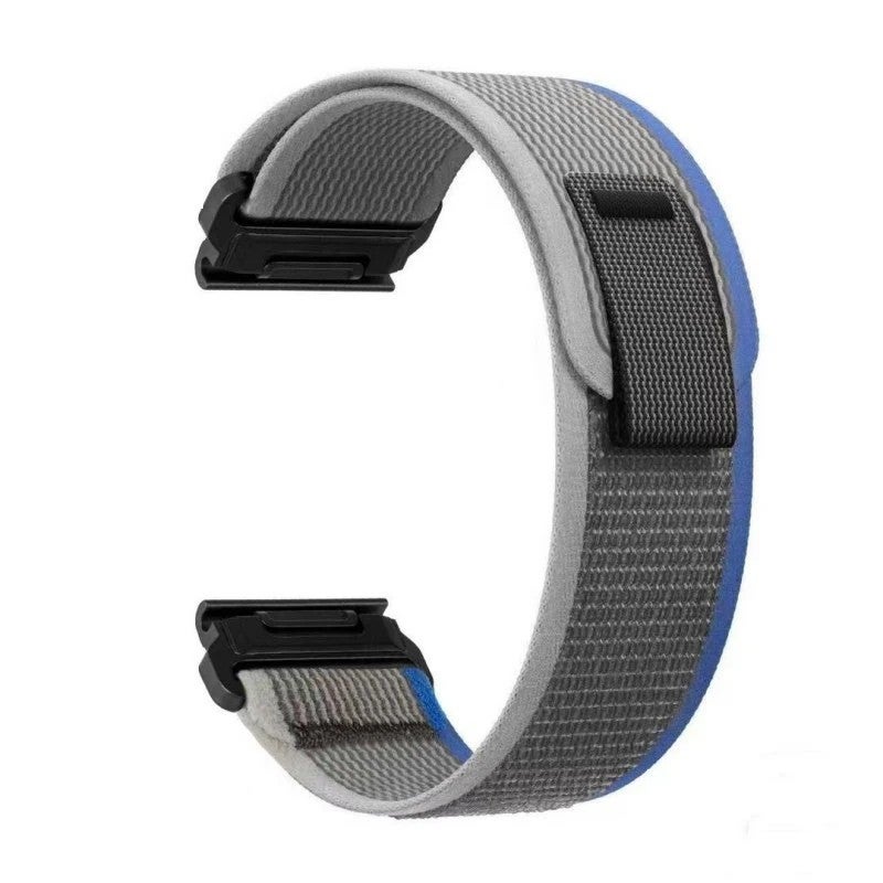 Bluejw 22/26mm Braided Nylon Quick Release Watch Strap Replacement for Garmin Fenix 7/7X/6/6X/5X/935/3 – Lightweight, Durable Solo Loop Band - Image 1