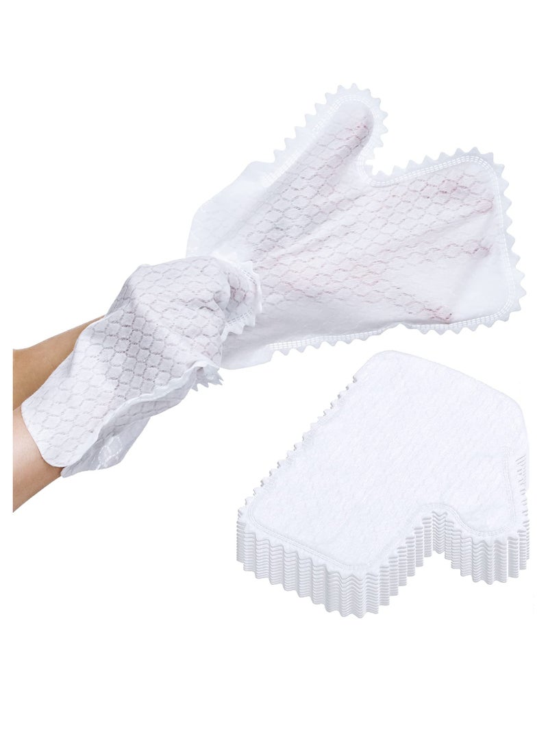 SYOSI Microfiber Dusting Cloths Gloves, Dust Wipes, Feather Dusters, Grabs and Locks in Dust, Pet Hair Cleaning Possible Dual-Sided Disposable Dusting Gloves (40 Pieces) - Image 1