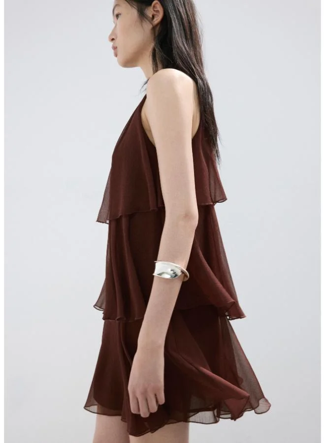 MANGO  Ruffled draped dress for Women | Best Price UAE