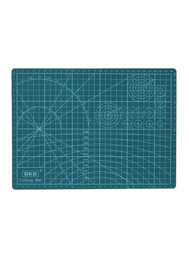 GKS Double-Sided A4 Cutting Mat Green - Image 1