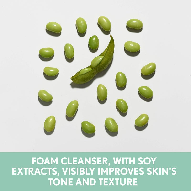 Aveeno Clear Complexion Foaming Oil-Free Facial Cleanser with Salicylic Acid for Breakout Prone Skin, Face Wash with Soy Extracts, Hypoallergenic and Non-Comedogenic, 6 fl. oz - Image 2