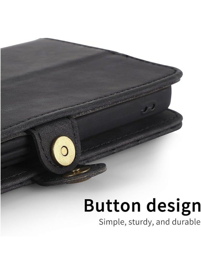 Case Compatible with Motorola Moto Edge 50 Ultra, [Anti-fall Anti-Scratch] Fashion Flip Wallet Case Leather Card Slots and Kickstand for Woman Man  - Image 4