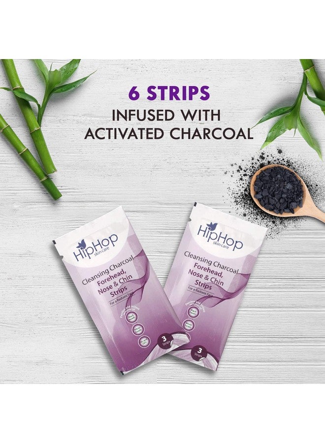 Hip Hop , Hiphop Skincare Cleansing Charcoal Forehead Nose And Chin Strips For Blackhead Removal And Pore Cleansing Total Strips, Aloe Vera, 6 Count - Image 4
