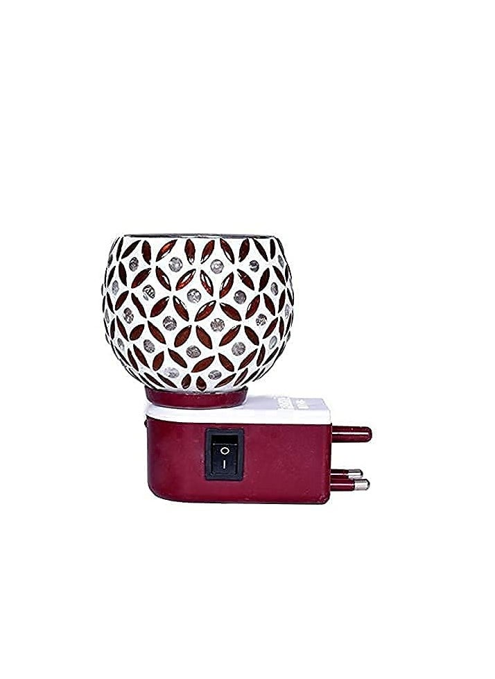 Accessorize Kingdom - Kapur Dani Electrical Camphor Diffuser. Glass Kapoor Dhani & Essential Oil Diffuser with On Off Switch to Toggle Between Burner & Lamp - Image 1