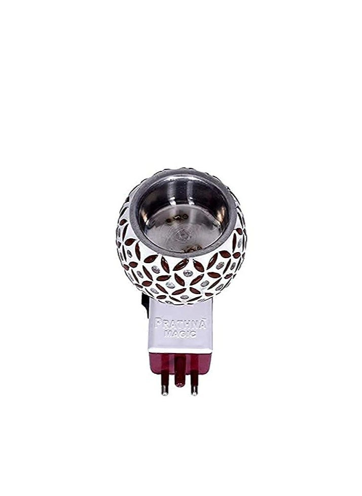 Accessorize Kingdom - Kapur Dani Electrical Camphor Diffuser. Glass Kapoor Dhani & Essential Oil Diffuser with On Off Switch to Toggle Between Burner & Lamp - Image 1