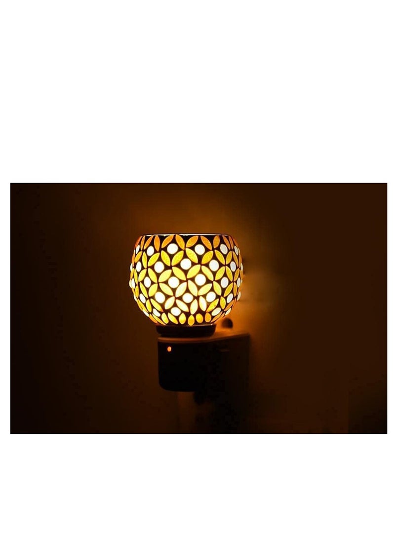 Accessorize Kingdom - Kapur Dani Electrical Camphor Diffuser. Glass Kapoor Dhani & Essential Oil Diffuser with On Off Switch to Toggle Between Burner & Lamp - Image 1