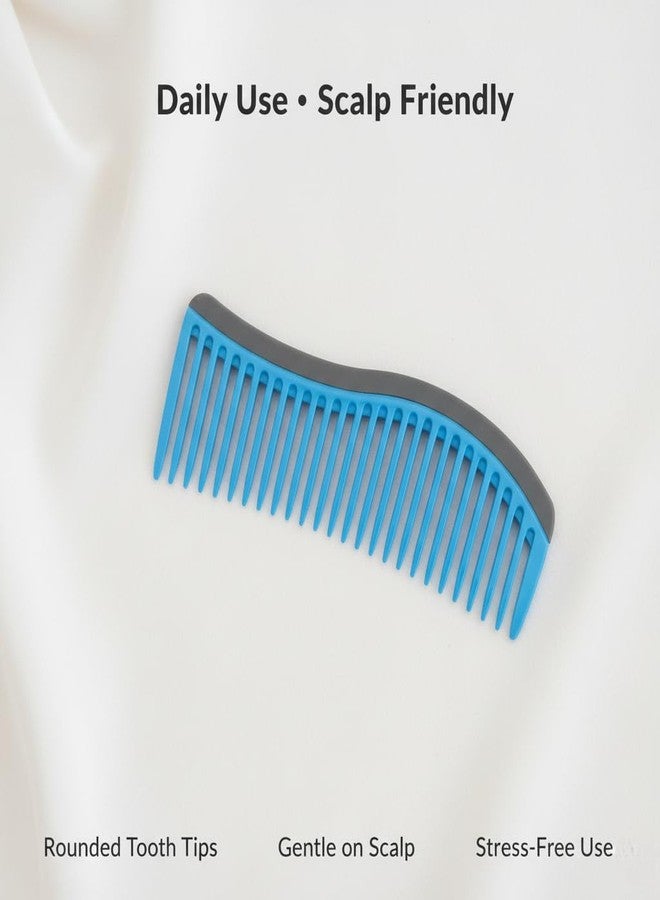 Jiffix Wide Tooth Hair Comb for Curly & Wavy Hair | Anti Hair Fall Detangling Comb for Men, Women & Kids | Gentle Scalp Friendly, Wet & Dry Use - Image 4