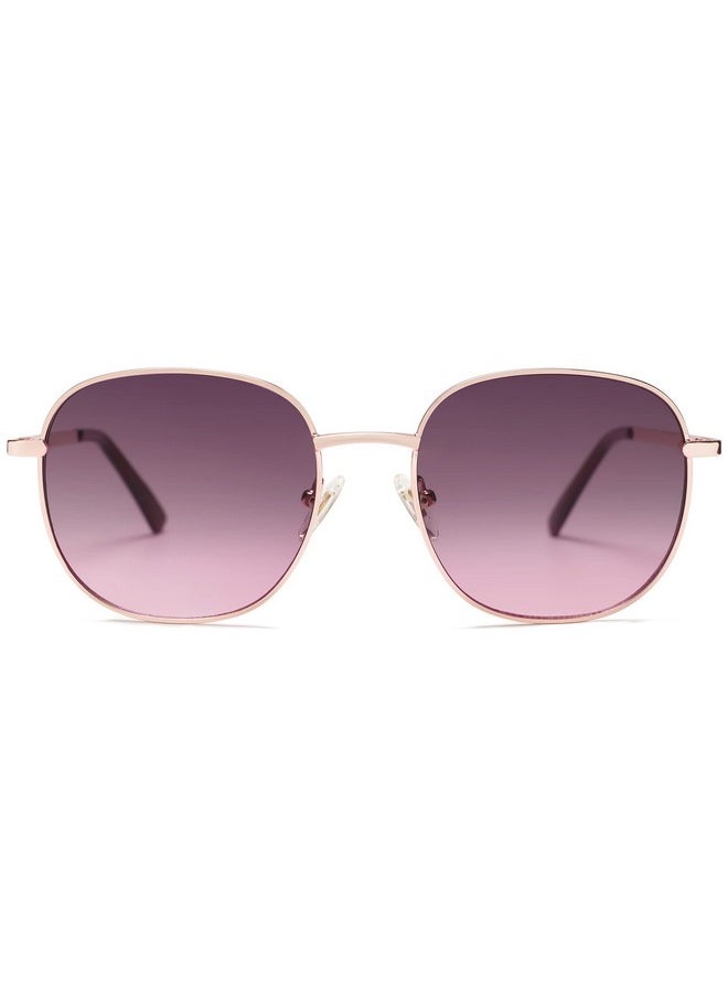 Sojos Classic Trendy Square Sunglasses For Women Men Cute Big Frame Gold Shades Sj1137, Rose Gold/Grey&Rose  - Image 1