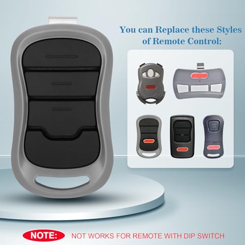 Soobool 2 for Genie Garage Door Opener Remote, Compatible with Genie IntelliCode/Overhead CodeDodger Garage Door Opener, G3T-R O3T-A O3T-BX 315/390MHZ, 3-Years-Warranty - Image 3
