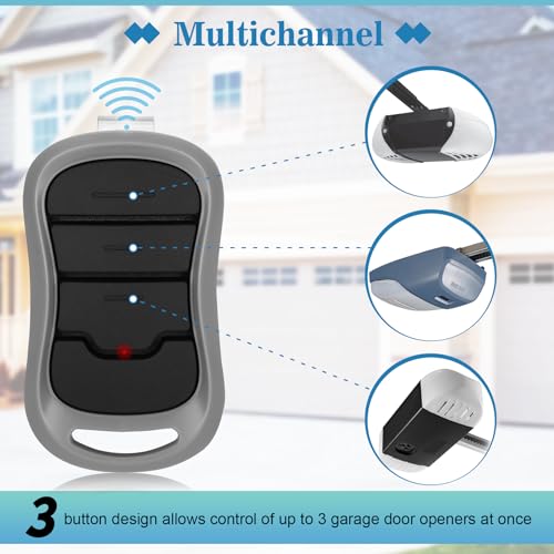 Soobool 2 for Genie Garage Door Opener Remote, Compatible with Genie IntelliCode/Overhead CodeDodger Garage Door Opener, G3T-R O3T-A O3T-BX 315/390MHZ, 3-Years-Warranty - Image 4