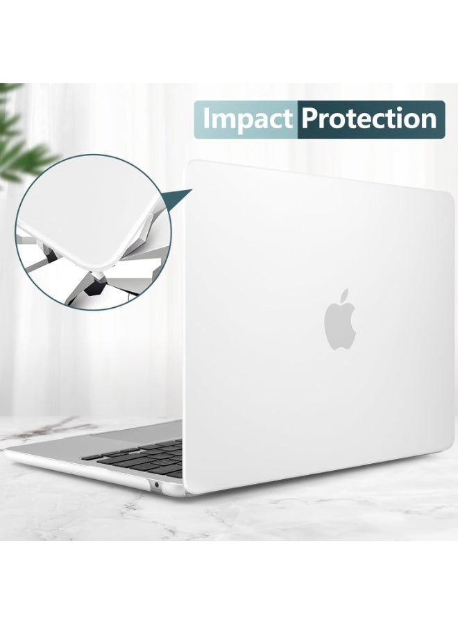 غطاء صلب 3 في 1 متوافق مع MacBook Neo 13 بوصة موديل 2026 A3404 مع شريحة A18 Pro، غطاء صلب واقٍ فائق النحافة مقاوم للخدوش مع غطاء لوحة مفاتيح وحامي شاشة، مطفي شفاف - Image 3