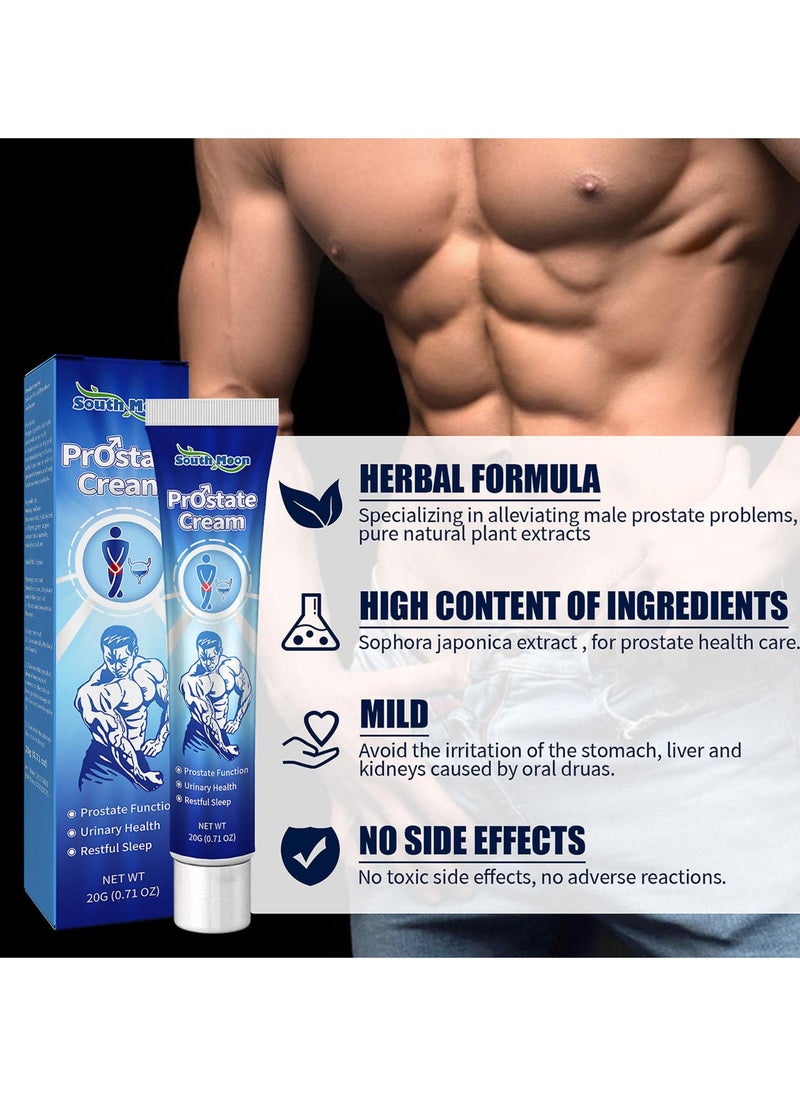 SOUTH MOON - Men's Treatment Cream, Anti-Fungal Andropause Relieve Frequent Urination Prostate Cream for Men 20 g - Image 1