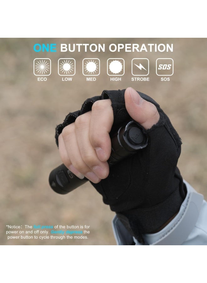 WUBEN Torch Light Rechargeable WUBEN C3 Flashlights 1200 Lumen Led Rechargeable Torch Light 6 Modes Super Bright, IP68 Waterproof Torch, Best for Camping, Outdoor, Emergency, Everyday Carry, Gifts for Men - Image 2