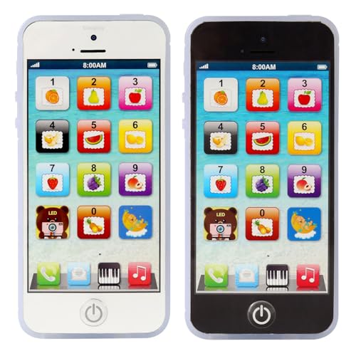 Cooplay 1X Child Phone Toy Toddler Rechargeable Smart Phone Play Music Song Educational Recharge TypeC Mobile for Baby Kids Children Infant Christmas Day - Image 1