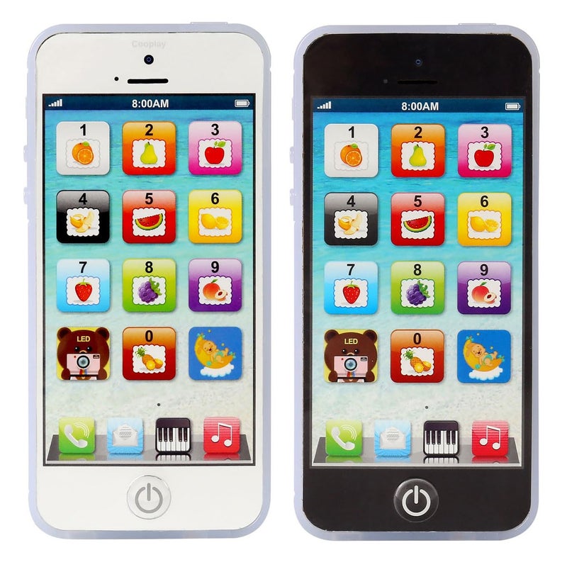 Cooplay 1X Child Phone Toy Toddler Rechargeable Smart Phone Play Music Song Educational Recharge TypeC Mobile for Baby Kids Children Infant Christmas Day - Image 4