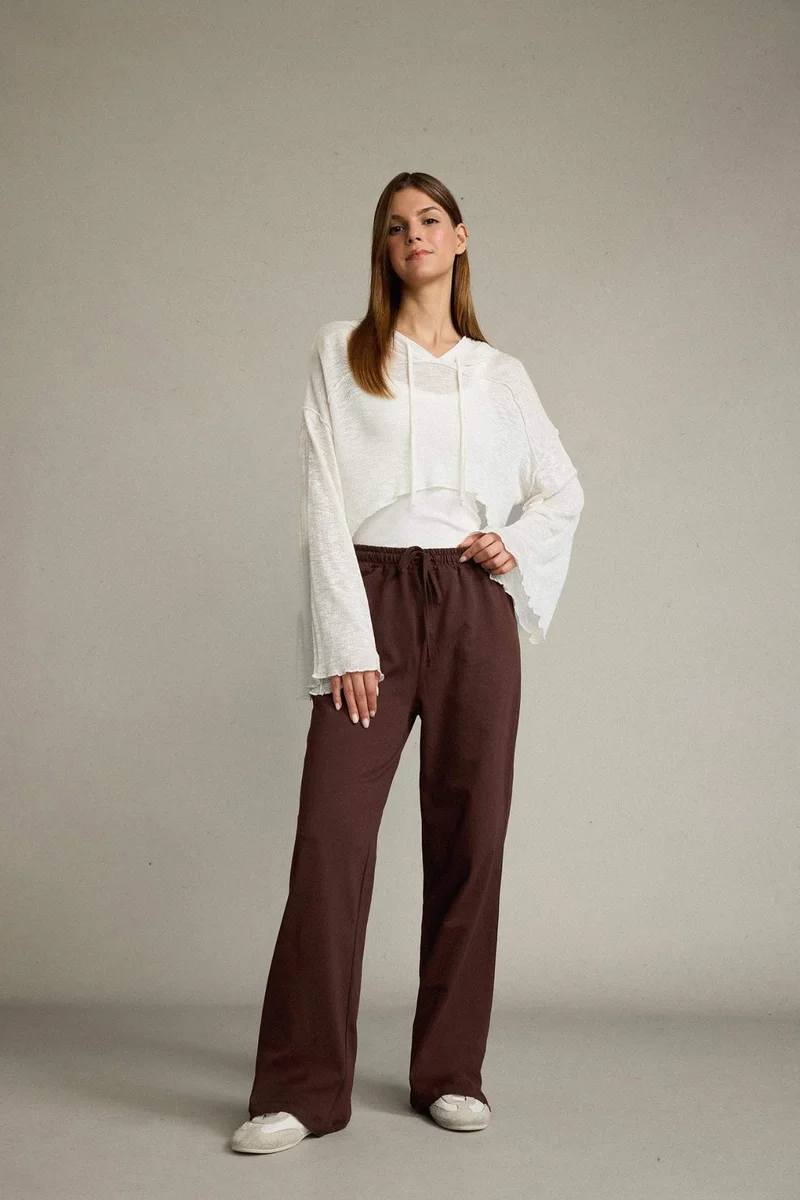 ديفاكتو Crew Neck Cotton Cardigan