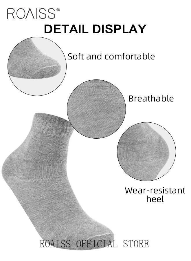 5 Pairs Disposable Mid Calf Socks for Women Portable Throwaway Compressed Cotton Socks Sweat Absorbent and Breathable Crew Sock for Sports Business or Travel