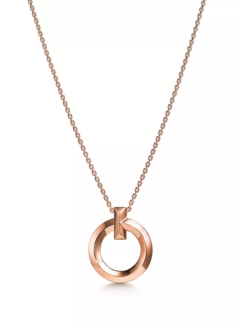 Tiffany & Co. Tiffany T T1 Circle Pendant in Rose Gold  - Image 1