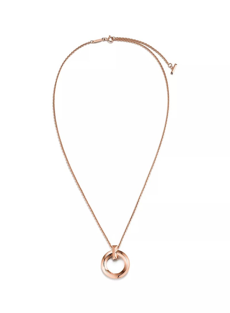 Tiffany & Co. Tiffany T T1 Circle Pendant in Rose Gold  - Image 4