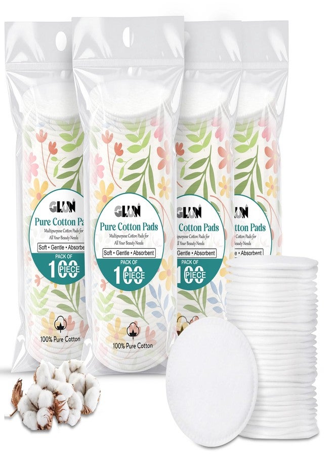 GLUN مجموعة GLUN® لإزالة المكياج، 400 قطعة، إسفنجة تنظيف لإزالة المكياج للجسم والوجه، أداة تنظيف وجمال - Image 2