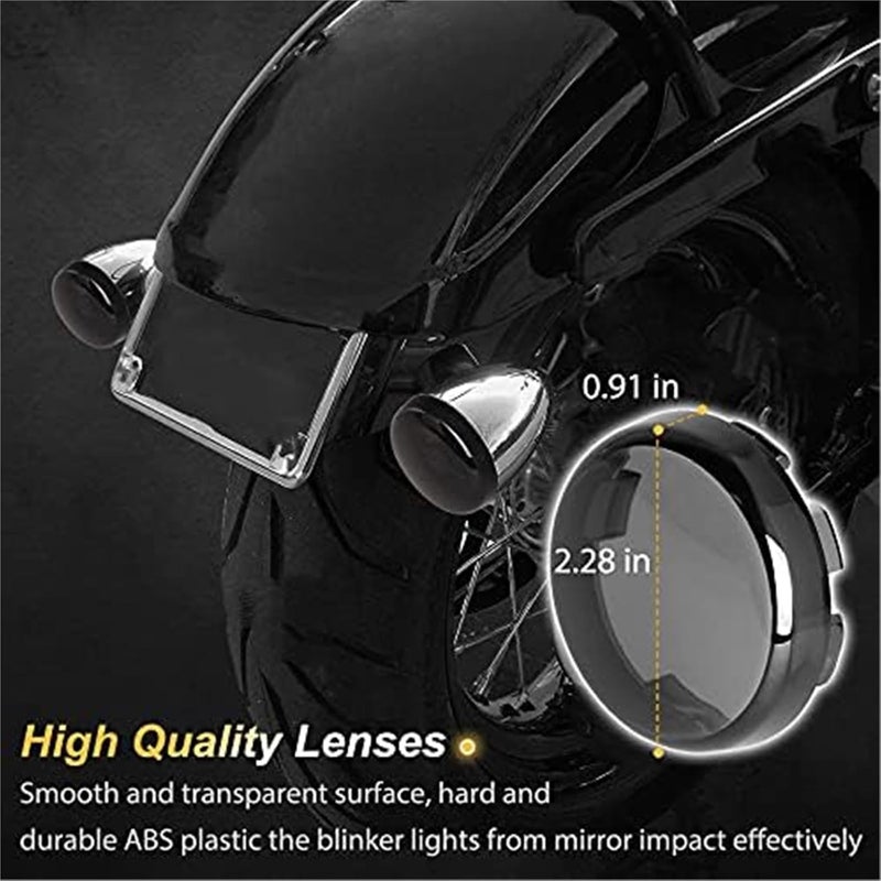 Vuzmode 4PCS Black Smoke Turn Signal Lens Covers - Image 2