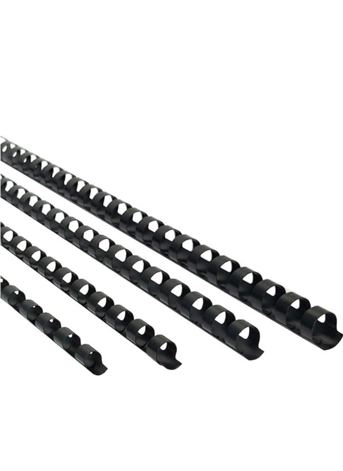 SUPER DEAL 100-Piece Binding Combs 8mm Black  - Image 2