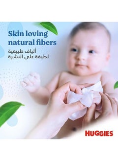 Huggies Huggies Baby Wipes Pure, 2+1 Free, 56S X 3 Pack (168 Wipes)  - Image 4