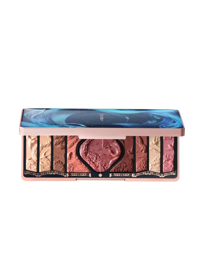 Florasis Floral Engraving Pheonix Makeup Palette | H04 Burgundy Sunset | 12.8 grams - Image 1