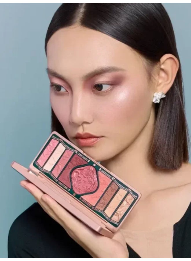 Florasis Floral Engraving Pheonix Makeup Palette | H04 Burgundy Sunset | 12.8 grams - Image 5