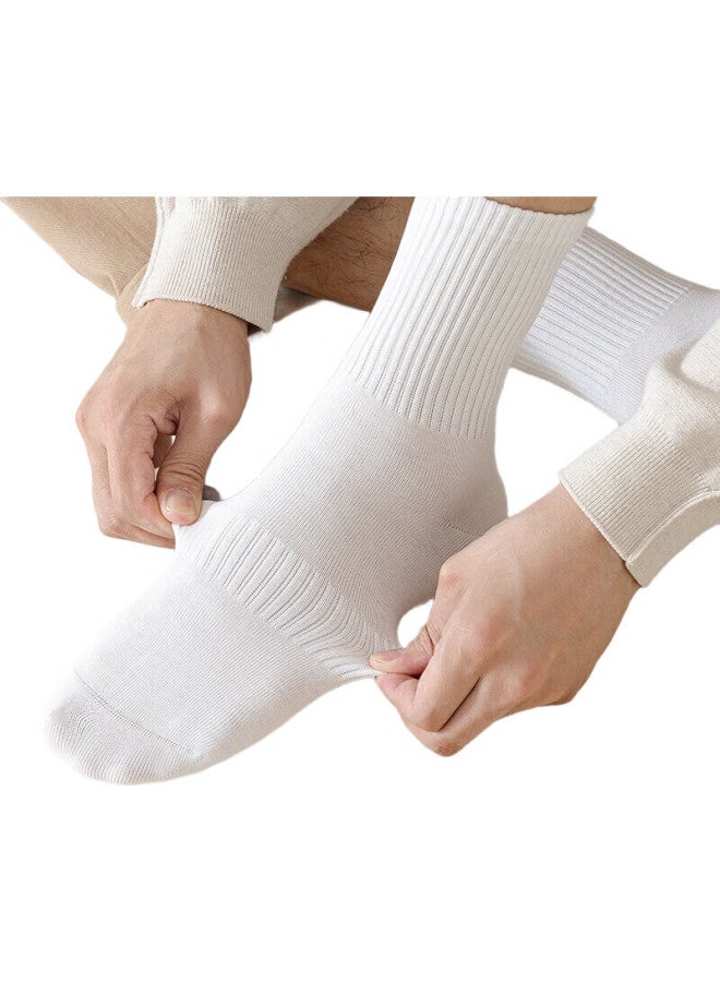 COTTON Xiaonian 24 Years Autumn And Winter New Men'S Large Size Socks【100% Pure Cotton 7A Antibacterial And Odor-Resistant】Mixed Color 5 Pairs - Image 1