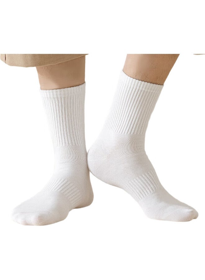 COTTON Xiaonian 24 Years Autumn And Winter New Men'S Large Size Socks【100% Pure Cotton 7A Antibacterial And Odor-Resistant】Mixed Color 5 Pairs - Image 2