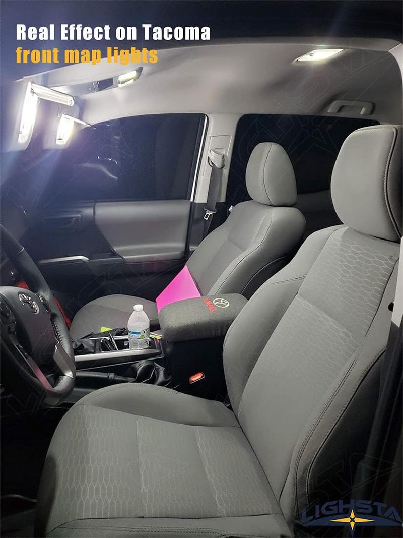 LIGHSTA 11PCS Super Bright White LED Interior Light Kit for Toyota Tacoma 2016-2022 - Image 4