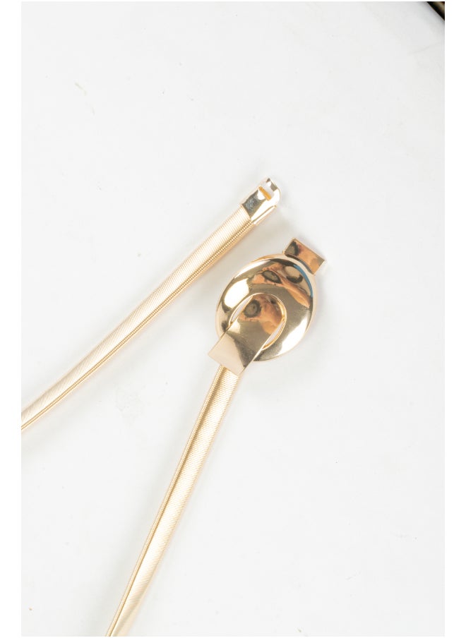 Generic Golden Metal Spring Belt for Her  - Image 2