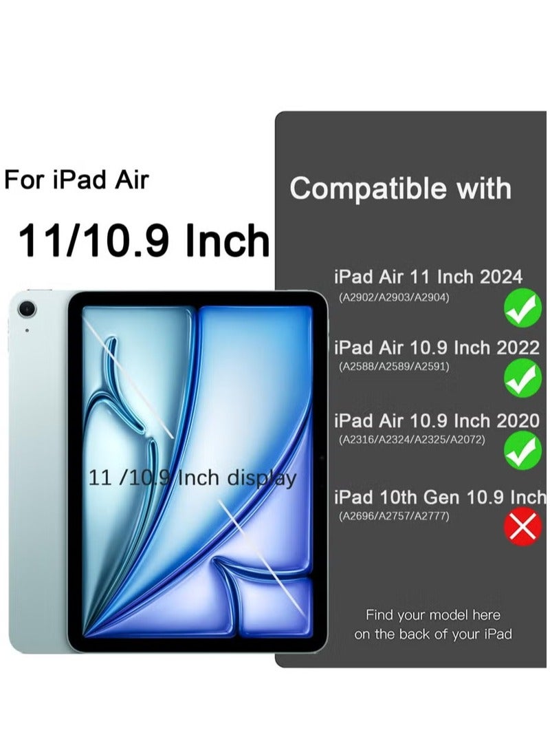 UMIXPRO Compatible with iPad Air 6th Generation 11 Inch Case M2 2024 for iPad Air 5th 4th Generation Case 2022 2020 10.9 Inch with Pencil Holder Auto Sleep Wake - Image 2