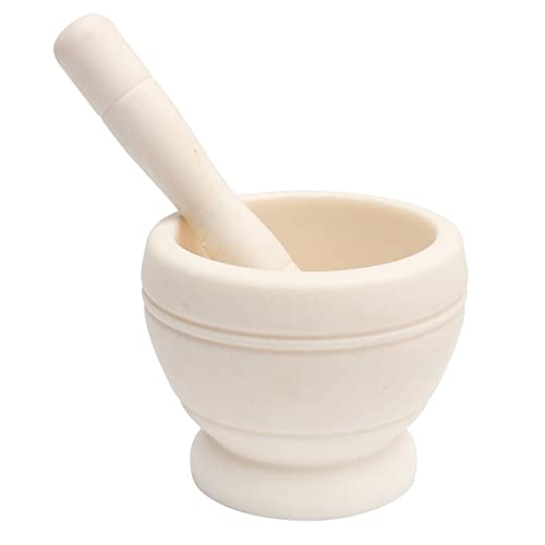 Raitron Resin Pestle & Mortar Set Garlic Herb Spice Mixing Grinder Crusher Kitchen Bowl Smashing Tools-Wood Grain - Image 5