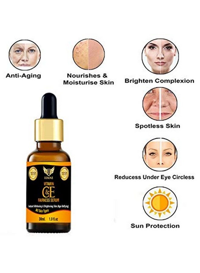 DOXONZ Vitamin C E Serum - Skin Clearing Serum - instant Brightening & Anti-Aging Skin Repair, Supercharged Face Serum, Dark Circle, Fine Line & Sun Damage Corrector, 60ml - Image 5