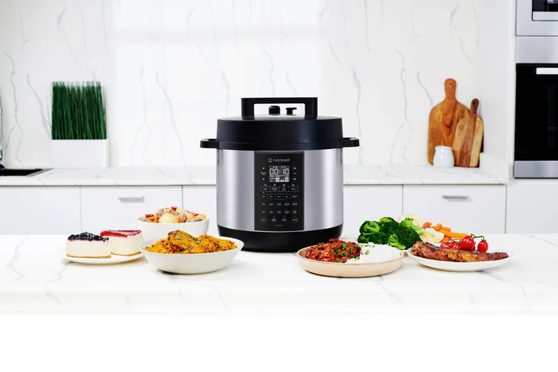 nutricook Smart Pot 3, Cooker Base, SS Inner Pot, Steam Rack, Measuring Cup, User Guide, 8 L 1500 W NC-SP330 Stainless Steel