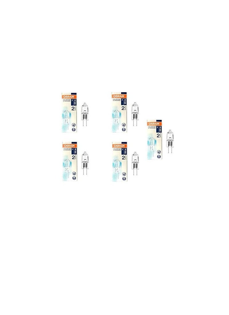 Osram Osram Home Decorative Halogen Capsule Bulb, 20W G4, 12V, (Pack of 5)  - Image 1