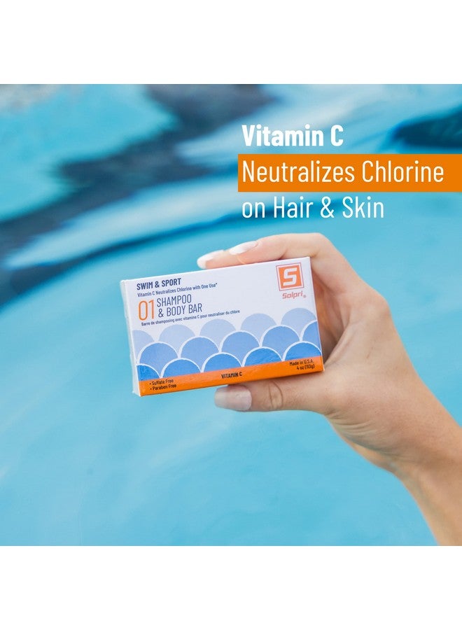 Solpri Swim Shampoo Soap Bar For Hair & Body Unscented With Vitamin C To Remove Chlorine 4 Oz - Image 3