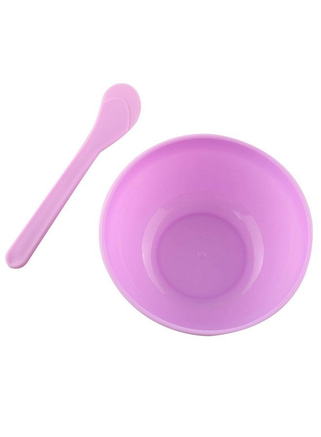 تيج أدوات صنع الوحل بنفسك 5 قطع من أوعية الخلط البلاستيكية الأرجوانية المصنوعة من مادة البولي بروبيلين مع 5 قطع من ملاعق الخلط المصنوعة من مادة الغراء لصنع الحرف اليدوية المضحكة - Image 3