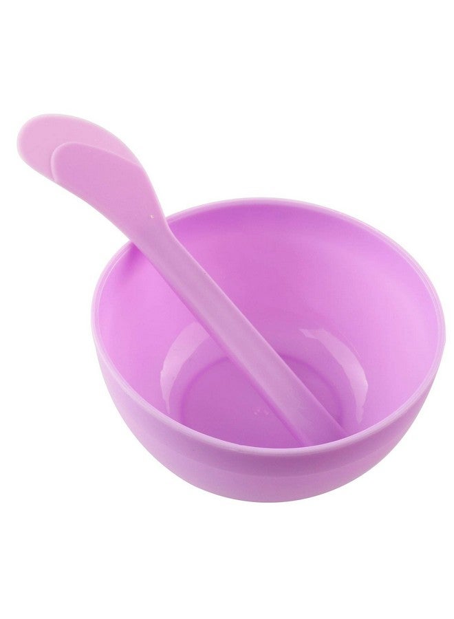 تيج أدوات صنع الوحل بنفسك 5 قطع من أوعية الخلط البلاستيكية الأرجوانية المصنوعة من مادة البولي بروبيلين مع 5 قطع من ملاعق الخلط المصنوعة من مادة الغراء لصنع الحرف اليدوية المضحكة - Image 2