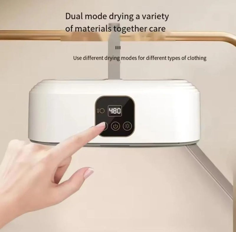 PRIMO PLUS Portable Folding Electric Clothes Dryer, BJ-002 Smart Clothes Drying Machine with Digital Timer, Space Saving, Ideal for Home, Travel, Baby Clothes - Image 2
