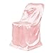 LinenTablecloth LinenTablecloth Satin Folding Chair Cover Pink - Image 2