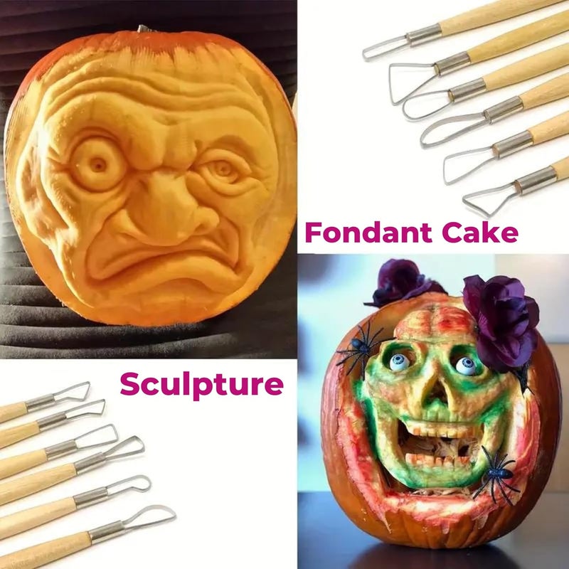 Oytra Sculpting Pottery Tools Steel Modeling Dual Headed for Clay Fondant Cake Ceramic Dough Carving Art and Craft for Beginners Artists Professionals Hobbiysts - Image 5