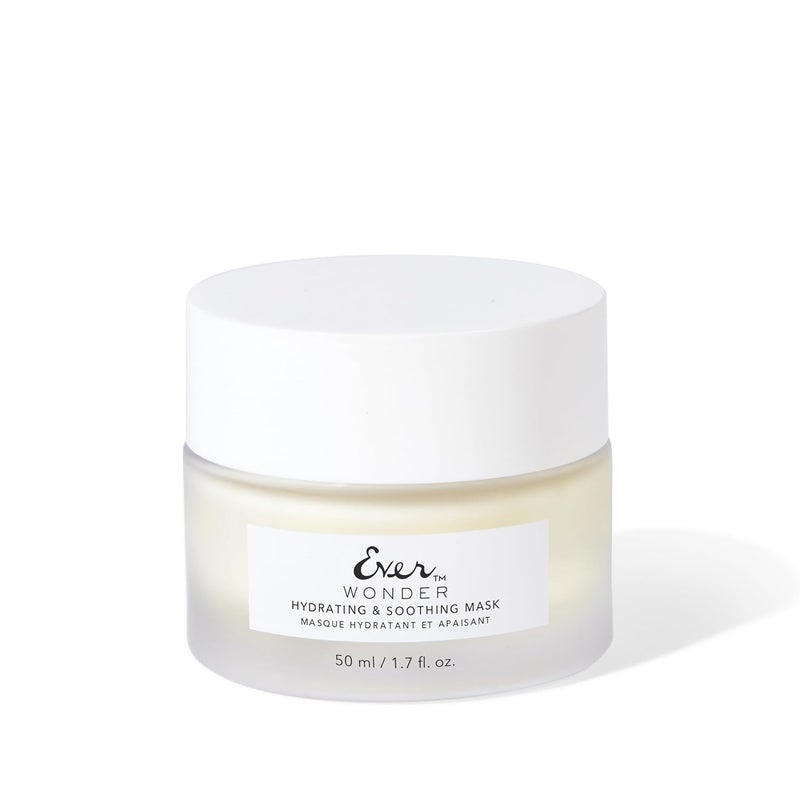 EVER Wonder Hydrating and Soothing Mask  Collagen Face Mask AntiAging Face Mask for Sensitive Skin Rose Water Hyaluronic acid  Squalane Rich Hydrating Face Masks 17 fl oz